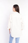 Chic and Cozy Oversized Linen Shirt by H Apparel