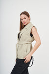 Chic layering vest - versatile sleeveless design for modern style