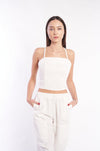 Chic linen crop top by H Apparel - Sleek and stylish top for modern fashion.