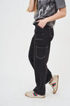 Versatile Black Cargo Pants by H Apparel - Durable, fashionable pants with multiple pockets for everyday wear.